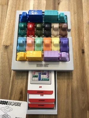 Think Fun Rush Hour Traffic Game Logic Skill 2003 Complete Travel Road Trips - Image 1 of 4