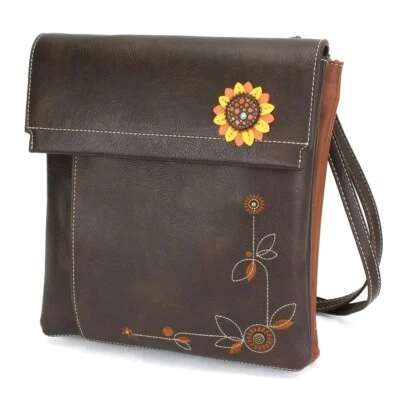 CHALA Criss Messenger Bag - Sunflower Handbag Purse (Brown) NWT - Image 1 of 4
