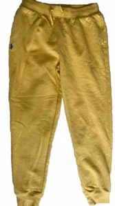 NWOT Polo Ralph Lauren Big Girl Yellow Fleece Jogger Pant XLG (16) - Picture 1 of 3