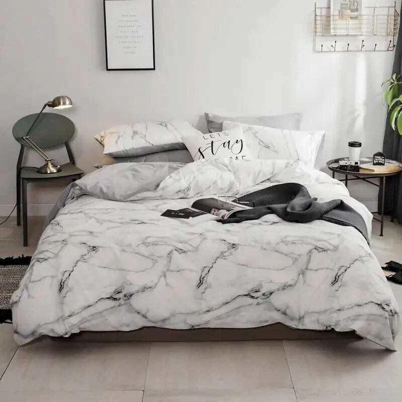 Pure Cotton White Nordic 4 Piece Duvet Set - Image 1 of 1