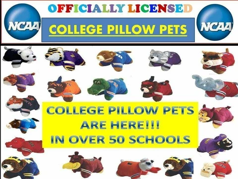 Collegiate Pillow Pets-NCAA Plush Pillow Stuffed Animal Cover