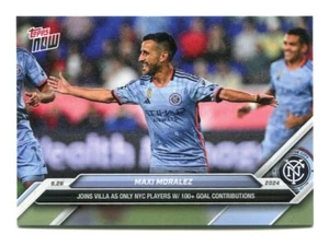 Maxi Moralez 2024 Topps Now MLS se une a David Villa 100+ goles #138 NYCFC Nueva York - Imagen 1 de 2