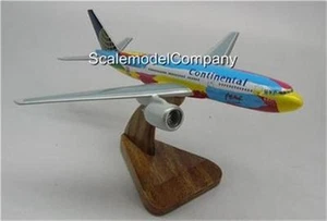 B-777 Peter Max Boeing 777 Airplane Mahogany Kiln Dry Wood Model Small New - Picture 1 of 1