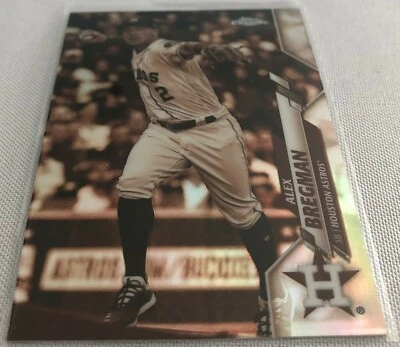 2020 Topps Chrome Baseball Alex Bregman Houston Astros Sepia Refractor #102 - Image 1 of 3