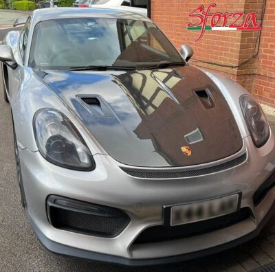 Porsche 981 - 718 Cayman GT4 RS carbon fiber front Hood with NACA vents - Image 1 of 4