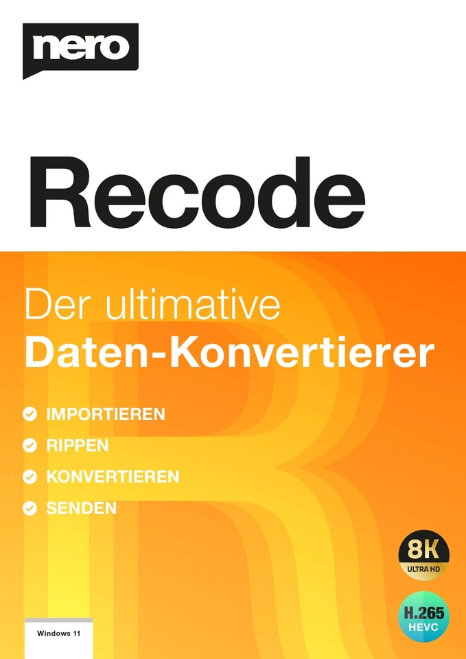 Nero Recode 2024 - Converter - Ripper - Lizenz für 1 PC - Download Version - Bild 1 von 4