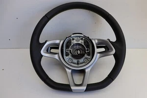 McLaren 650S 2016 Black Leather Yellow Stitch Paddle Shift Steering Wheel J232 - Picture 1 of 9