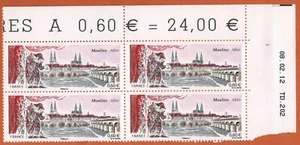 2012-Timbre-Bloc coin daté Neuf**/Cathédrale Notre Dame-Moulins-Allier-Yv.4636 - Imagen 1 de 1