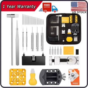 2025 Watch Repair Kit Watchmaker Back Case Remover Opener Link Pin Spring Bar - Picture 1 of 9