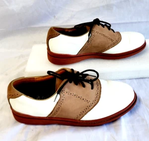 Callaway Broadmoor Mens Golf Shoes size 9.5 Nordstrom Brown/White - Picture 1 of 13