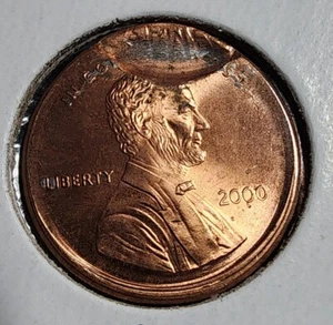 2000 1c Lincoln Cent Double Struck ~ MINT STATE ERROR - Picture 1 of 4