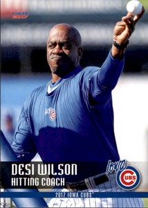 2017 Iowa Cubs Choice #34 Desi Wilson Hitting Coach Tempe Arizona Baseball Card