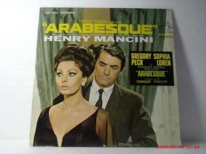 ARABESQUE -(LP)- MUSIC FROM THE FILM SCORE COMPOSED BY HENRY MANCINI - RCA- 1966 - Picture 1 of 6
