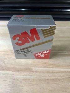 Vintage 15 3M IBM Formatted High Density DS HD 3.5 inch Diskettes - New Sealed - Afbeelding 1 van 5