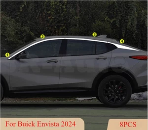 For Buick Envista 2024+ Silver Steel Windows Strip Sill Molding Upper Strip Trim - Picture 1 of 6