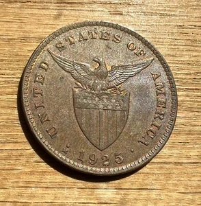 US Philippines 1925 (Manila Mint) 1 Centavo in AU/UNC condition - Picture 1 of 2