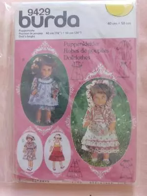Burda 9429 Clothes for 16" Doll Pattern - Image 1 of 2