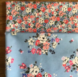 Cath Kidston Clifton Mews & Ditsy Floral Cotton Fabric New Bundle or 50cmx100cm - Picture 1 of 33