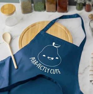 Pear-fectly Cute Funny Printed Apron Cooking Baking Home Chef - Picture 1 of 11