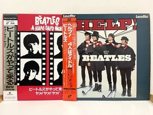 The Beatles Laserdisc Une dure journée nuit et aide ! Lot de 2 LD Japon avec Obi - Photo 1/8