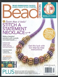 Bead & Button Magazine October 2020  Issue #159 (Stitch a Statement Necklace) - Picture 1 of 2