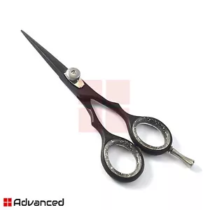 4.5" Black Barber Scissor For Beard & Mustache Styling Trimming Shears Salon New - Picture 1 of 3