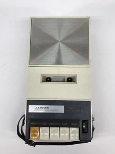 Vintage Lloyd's Compact Cassette Tape Recorder Model 1V92A-114 Player - PARTS - Picture 1 of 9