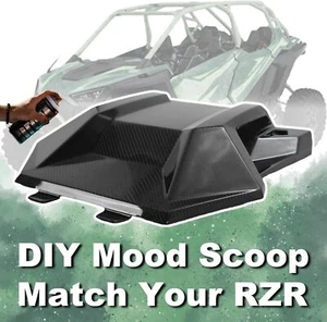 Real Carbon Fiber Front Turbo Hood Scoop for 2020+ Polaris RZR PRO R/XP Turbo R - Picture 1 of 21