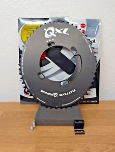 Rotor QXL 54A Tooth  11spd Oval Outer Chain Ring- 110BCDx4 - Black - New - Picture 1 of 3