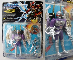 VINTAGE 1995 CHAP MEI STELLAR FORCE MIGHTY ROBOTIC WARRIORS FIGURE + SLAMMER NEW - Picture 1 of 7