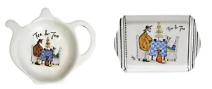 Sam Toft Tea for Two Tea Bag Tidy Spoon Rest T Bag and Scatter Tray Gift Set - Picture 1 of 8