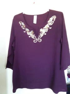DAMEN WEINROT BOHO TUNIKA OBERTEIL GRÖSSE 1X - Bild 1 von 4