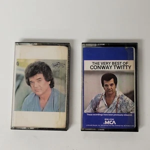 2 Conway Twitty Very Best and Rest Your Love on Me Cassette Tape Lot - Picture 1 of 6
