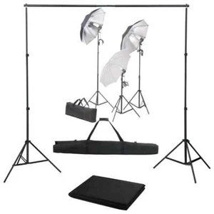 Kit Per Studio Fotografico Con Set Di Luci E Fondale - Foto 1 di 6