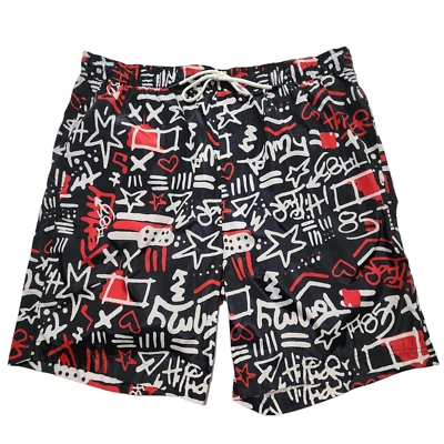 Tommy Hilfiger Hombre Bañador Corto Cordón Cintura Elástica Entrepierna 9" XXL Foto 1 de 4