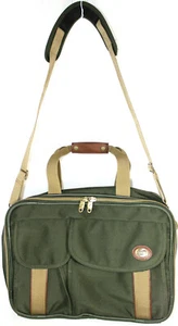 American Tourister Canvas Brief Case with Hand/Shoulder Straps & Side Pockets - Picture 1 of 11