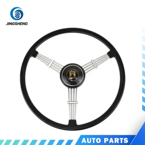 Für Chrysler Porsche Retro Klassisch Auto Geändert Lenkrad 400mm Schwarz - Picture 1 of 5