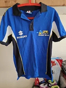 Suzuki racing vintage t-shirts size S Gsxr Anniversary Polo - Picture 1 of 2