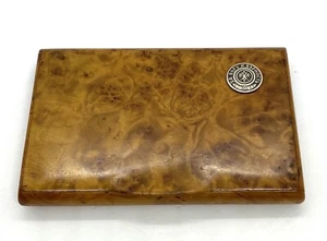ANTIGUO ESTUCHE GRANDE PARA CIGARROS IMPERIAL RUSO ABEDUL DE CARELIA PLATA ESTERLINA - Imagen 1 de 10