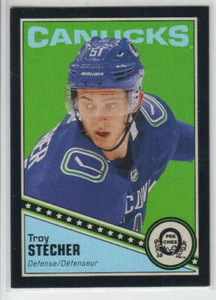 19/20 OPC Vancouver Canucks Troy Stecher Black card #225 Ltd #32/100 - Picture 1 of 2