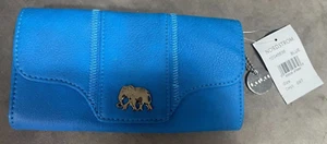 LuLu by Nordstrom Blue Wallet with Elephant Charm, New with Tags - Picture 1 of 7