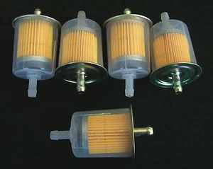 5 GOLIATH INDUSTRIAL 5/16" IN LINE FUEL GAS FILTERS LAWN MOWER TRACTOR CAR TRUCK - Imagen 1 de 2