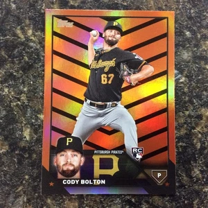 Serie de actualización Topps 2023 - Cody Bolton #US223 lámina naranja y negra (RC) - Imagen 1 de 2