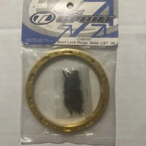 Losi #LOSB7007 Bead Lock Rings, Gold: LST (4) NIP - Picture 1 of 2
