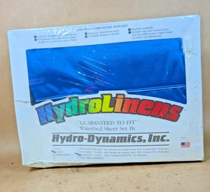 Vintage HydroLinens Queen Wasserbettlaken Set Dacron versiegelt Neu aus altem Lagerbestand - Bild 1 von 11