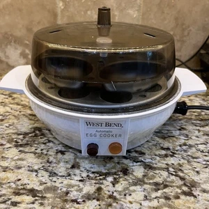 Vintage West Bend Automatic Electric Egg Cooker Poacher Hard Boiled 86618 USA - Picture 1 of 8