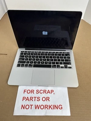 Apple A1502 MacBook Pro For Parts or Not Working LOTA611X (SCREEN DAMAGE) - Image 1 of 4