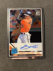 Cedric Mullins 2019 Donruss Optic Rated Rookie On Card Auto Baltimore Orioles - Bild 1 von 2