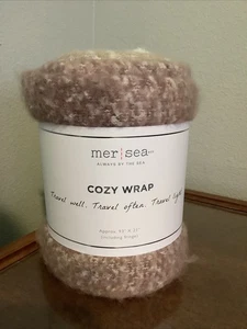 NUEVO Mantón Mer Sea Ombre Acogedor Envoltura Talla Única Flecos Suave Bufanda Gris Salvia GRANDE - Imagen 1 de 5