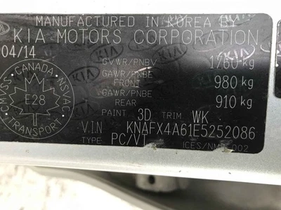 Used Driving Light fits: 2014 Kia Forte Fog-Driving Htbk EX L. Grade A Foto 1 de 4